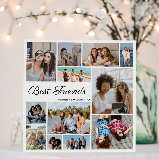 112 Photo Collage Best Friends Forever Foam Board (In Situ (Wedding))