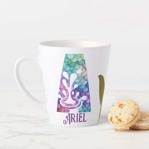 112oz Monogrammed Mermaid Styled Latte Mug