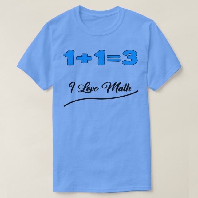 113 i love math T-Shirt (Design Front)