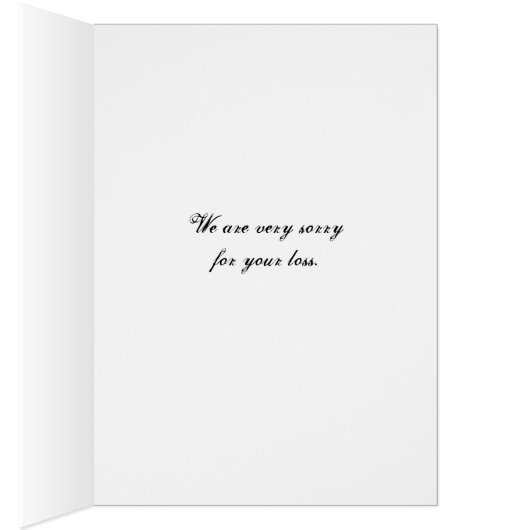 1144 Tea Time in Garden Sympathy Card (Inside (Right))