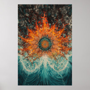1151 Fire And Water Poster