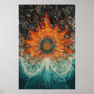 1151 Fire And Water Poster
