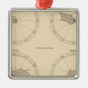 117 Deaths influenza, typhoid fever 1900, 1890 Metal Ornament