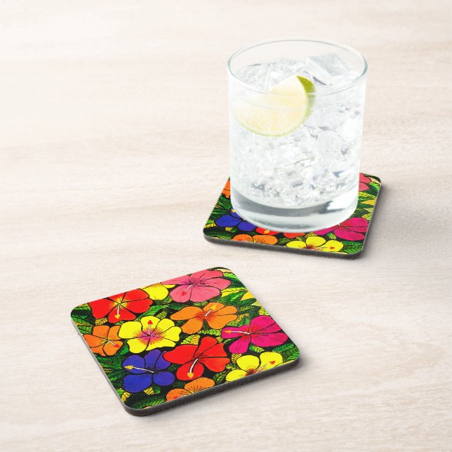 117 - Hibiscus Coasters (Right Side)