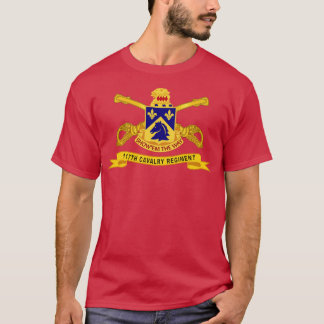 117th Cavalry Regiment w Br Ribbon T-Shirt
