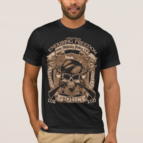 1186 Military Police _ Enduring Freedom T_Shirt