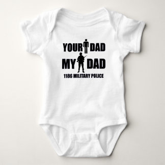 1186 Military Police - Your Dad - My Dad Baby Bodysuit
