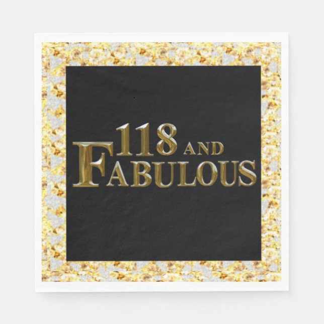 118 Birthday  Napkins (Front)