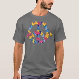 119peace Sign Love 21s 70s Tie Dye Hippie Hallowee T-Shirt