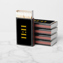 11:11 Angel | Manifesting Matchbox | Black & Gold