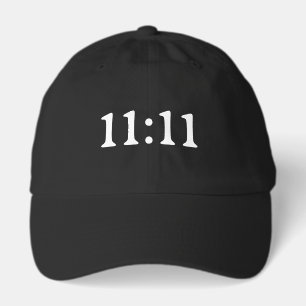 11:11 ANGEL NUMBER PERSONALIZED NAME AND TEXT HAT