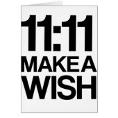 11:11 MAKE A WISH card (Front)