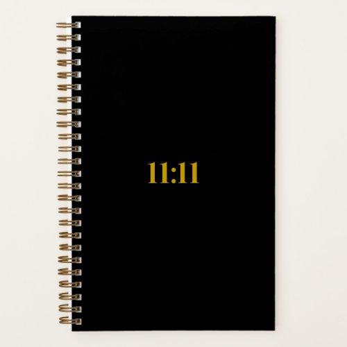 1111 Manifesting Journal  Black  Gold Gratitude