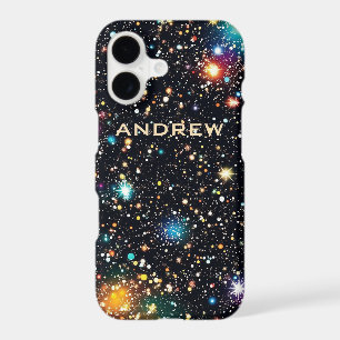 11-17 Models Trendy Colorful Cosmic Star Cluster iPhone 17 Case
