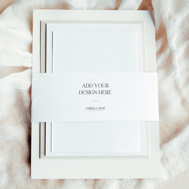 11.5" x 2" invitation belly band (Bellyband)