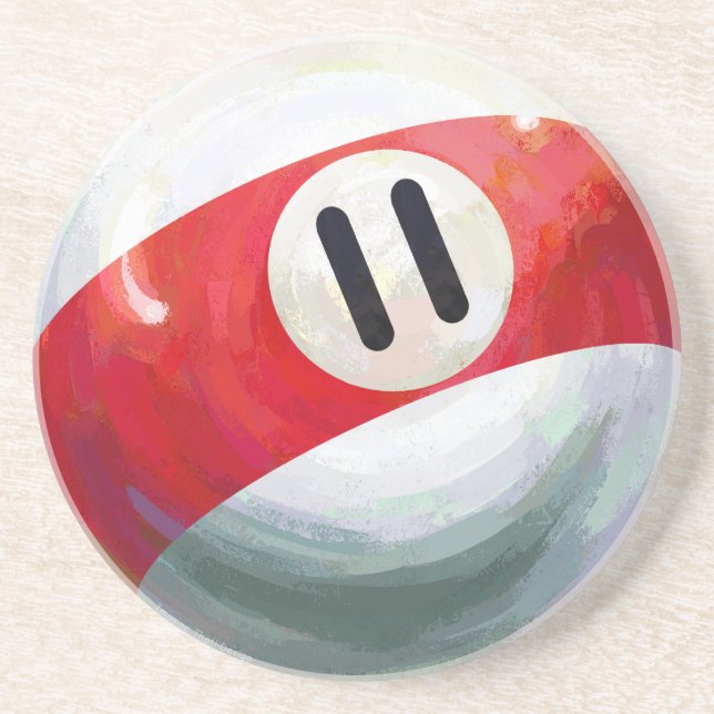11 Ball Sandstone Coaster (Front)