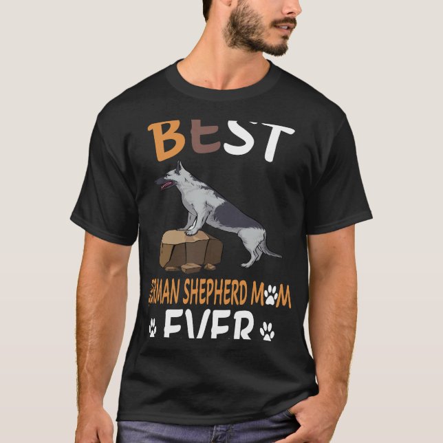 11 Best German Shepherd Mom Ever T-Shirt (Front)