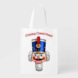 11 Colorful Nutcracker Toy Soldiers Grocery Bag