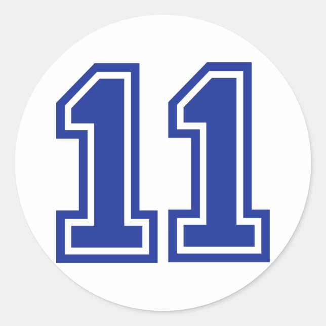 11 - eleven classic round sticker (Front)