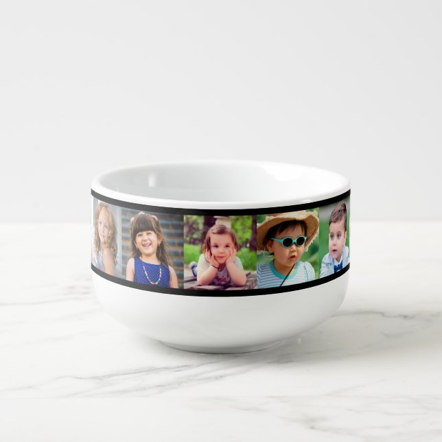 11 Family Photo Template Personalized Soup Mug (Front)