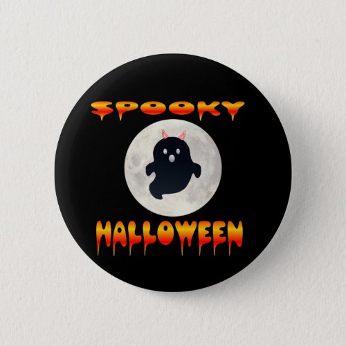 11Happy Halloween  greetings of the spooky seaso Button