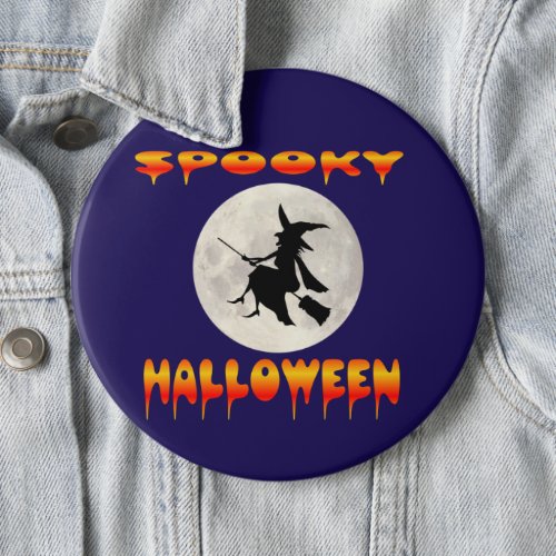 11Happy Halloween greetings of the spooky season Button