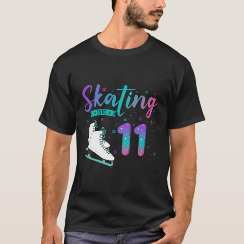 11 Ice Skating Into 11Th T_Shirt
