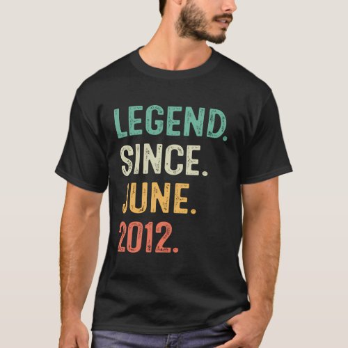 11 Legend Since June 2012 11Th T_Shirt