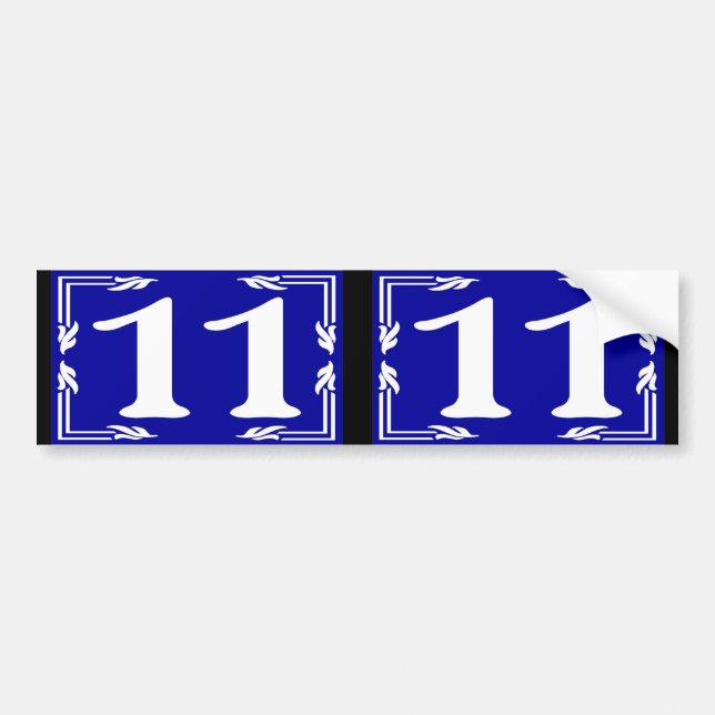 11 Maguire House Numbers Bumper Sticker (Front)