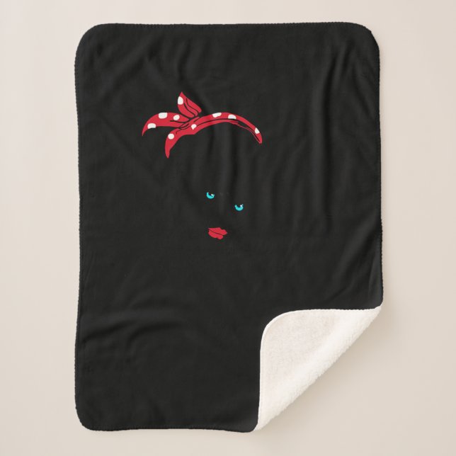 11.Massage Therapist Massage Therapist Rosie The R Sherpa Blanket (Front)