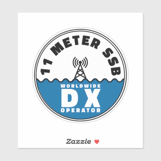 11 Meter SSB CB Radio DX  Sticker (Sheet)