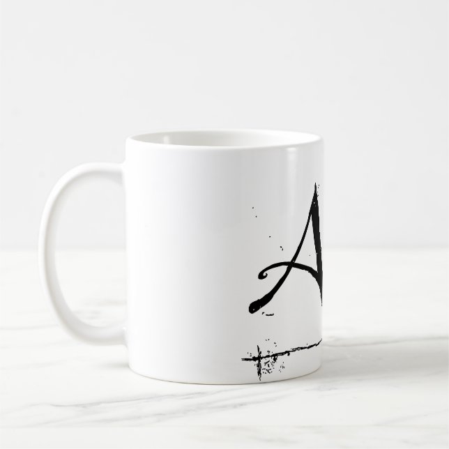 11 oz "Artist" white mug (Left)