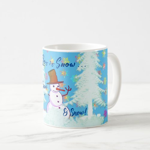 11 Oz Coffee Fun Snowman Hot Drink Latte Mug