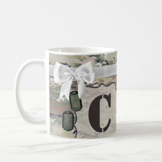 11 Oz. Coffee Mug Army OCP Camo Uniform Camoflauge (Left)