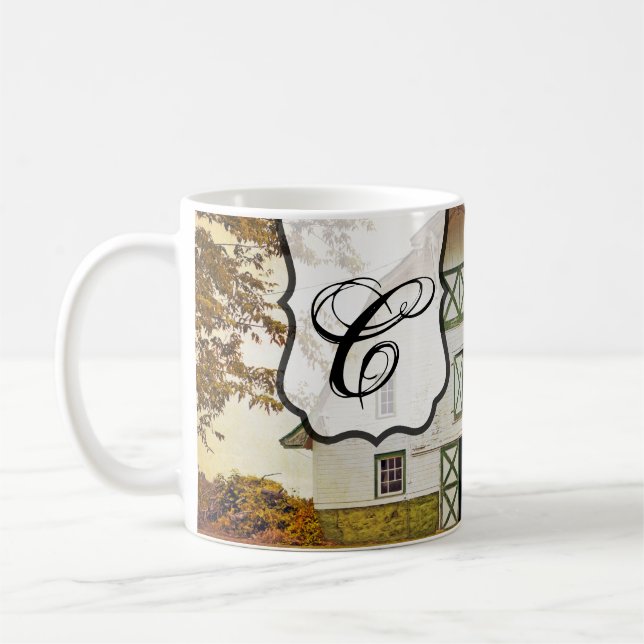 11 Oz. Coffee Mug Sunset Barn Country Rustic Field (Left)