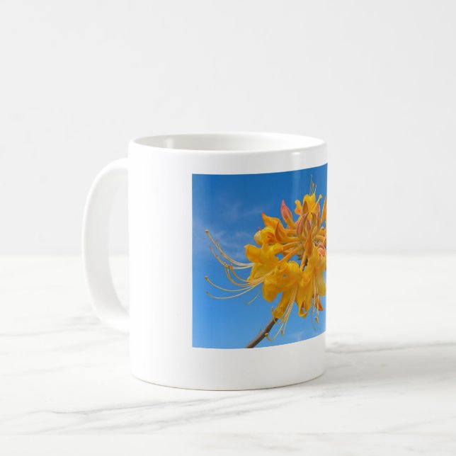 11 oz Mug with Florida Flame Azalea (Front Left)