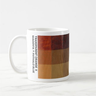 11 oz Transparent Orange x Magenta + Phthalo Blue Coffee Mug