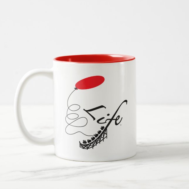 11 oz two tone cup (Left)