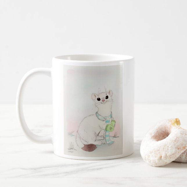 11 oz Winter Weasel Gratitude Mug (With Donut)