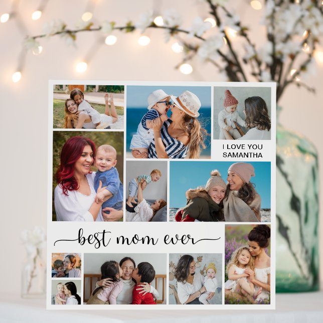 11 Photo Collage Best Mom Ever   Foam Board (In Situ (Wedding))