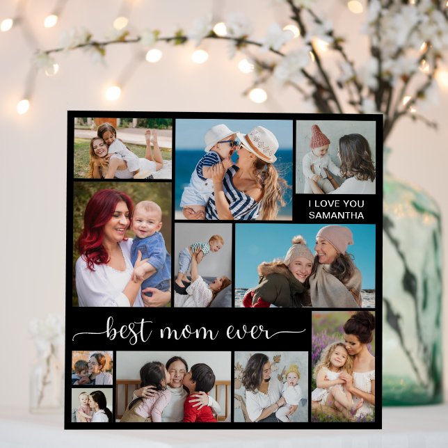11 Photo Collage Best Mom Ever   Foam Board (In Situ (Wedding))