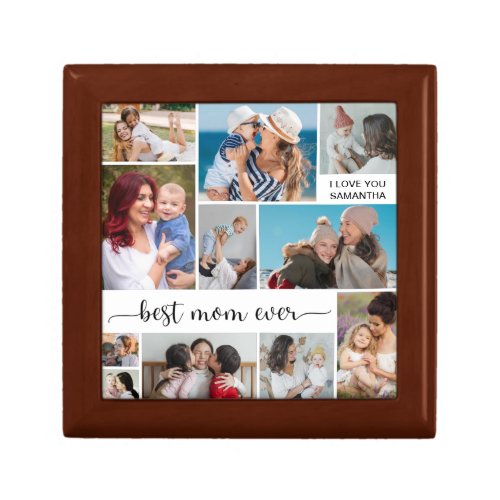   11 Photo Collage Best Mom Ever  Gift Box