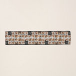 11 Photo Collage Custom Monogram Black Scarf<br><div class="desc">Use up to 11 square or selfie phone photos to create a unique and personal gift.  If you need to adjust the pictures,  click on the customize tool to make changes.</div>