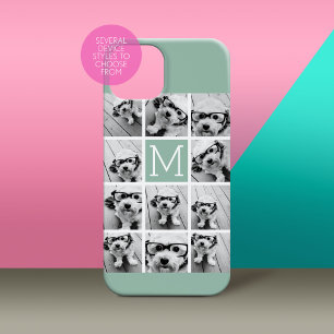 11 Photo Collage - Minimal Grid with Text iPhone 17 Air Case