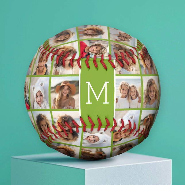 11 Photo Collage - Minimal Grid with Text Softball (Creator Uploaded)