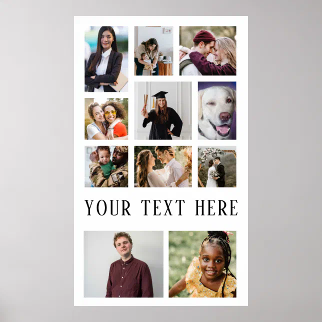 11 Photo Collage Poster | Zazzle