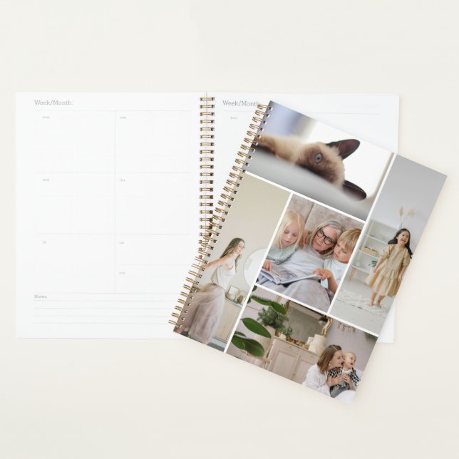 11 Photo Collage Template Personalized Planner (Display)
