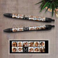 11 Photo Instagram Collage Custom Black Monogram