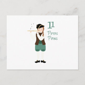 11 Pipers Piping Postcard