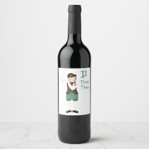 11 Pipers Piping Wine Label